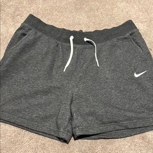 Nike Gray Athletic Shorts with Elastic Waistband